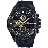 【CASIO】EDIFICE 紳士格調三眼計時時尚腕錶-黑X金 (EFR-556PB-1A)