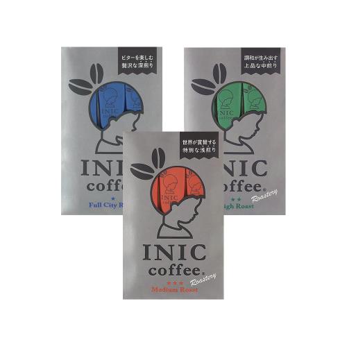 日本INIC coffee─中烘焙咖啡 + 微深烘焙咖啡 + 深烘焙咖啡〈各3入*1組〉