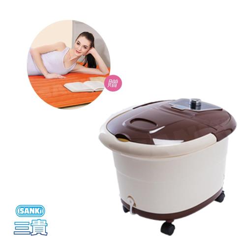 買一送一 日本SANKi 好福氣加熱SPA足浴機 +獨立氣泡發熱墊 雙人