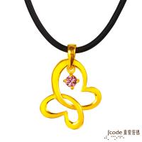 Jcode真愛密碼 魔幻情緣黃金墜子 送項鍊