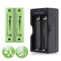 電池王18650鋰電池 2600mAh(2顆入)+充電器組+送防潮盒*1
