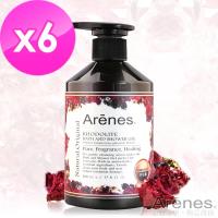 Arenes愛戀玫瑰石活力沐浴露6入組-有效期限:2020.1.2