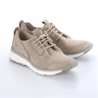 Timberland女款米色布面搭皮革款淺口鞋A1NPHK51