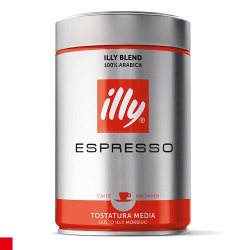illy 中烘焙espresso咖啡粉阿拉比卡 咖啡粉 (250g) 1入
