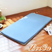 LooCa 吸濕排汗5cm透氣兩用輕便式床墊(雙人)
