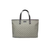 GUCCI 211120經典GG PLUS雙G防水托特包