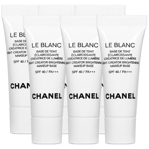 CHANEL 香奈兒 珍珠光感超淨白防護妝前乳SPF40/PA+++(#10)(2.5ml)*6 即期良品