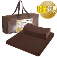源之氣【Q小方+記憶舒緩/加大四方】RM-40231-2輕量簡易竹炭靜坐組/ 二色可選