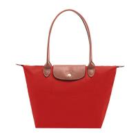 Longchamp 經典長提把防水尼龍 水餃包 肩背包-小 (紅)