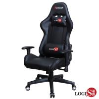 LOGIS 闇E-SPORTS聯盟皮面電競椅 電腦椅 主管椅 賽車椅 皮椅【DIY-1619】