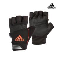 Adidas Training 防滑短指手套 (活力橙)