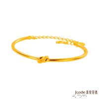 Jcode真愛密碼 結伴黃金手環-單鐲