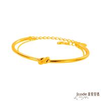 Jcode真愛密碼 結伴黃金手環-加鍊
