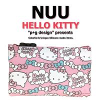 日本空運進口 p+g design NUU X HELLO KITTY 2016 繽紛矽膠拉鍊零錢包 - 粉色蝴蝶結款