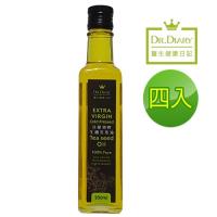 【悅‧生活】醫生健康日記-100%原萃二次過濾冷壓苦茶油 四入破盤組(250ml/瓶)