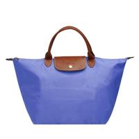 LONGCHAMP 經典 Le Pliage系列摺疊短把尼龍水餃包(中-薰衣草色)