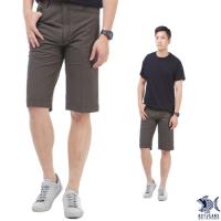 【NST Jeans】古著 咖啡黑直紋 復刻泡泡布 休閒短褲(中腰) 390(9425)