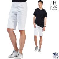 【NST Jeans】日本布料_白色英倫風單品 休閒側袋短褲(中腰) 390(9421) 兩色可選 淡卡其/英倫白