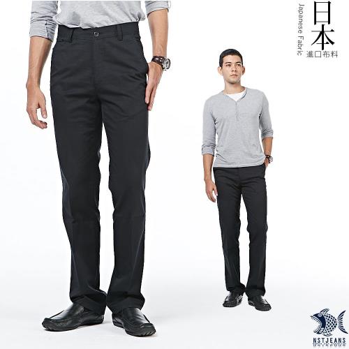 【NST Jeans】日本布料_經典Black暗條紋 休閒長褲(中腰) 390(5602)