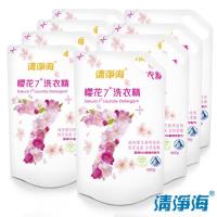 清淨海 櫻花7+系列洗衣精補充包 1800gx8入