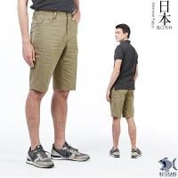 【NST Jeans】日本布料_人字織紋淺卡其短褲(中腰鬆緊修身版) 390(9435)