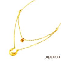 Jcode真愛密碼 擁心黃金/水晶項鍊