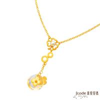 Jcode真愛密碼 晶彩祝福黃金/水晶項鍊