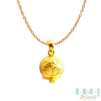 甜蜜約定 Doraemon 屬於你哆啦A夢黃金墜子-立體硬金款 送項鍊