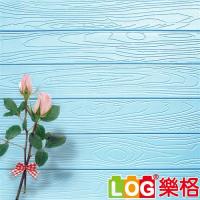 LOG 樂格 3D立體深凹木皮紋 防撞美飾牆貼 -水藍色 X5入(防撞壁貼/防撞墊)