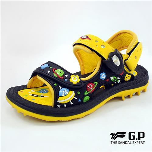 G.P 可愛童趣兒童兩用涼鞋G8680B-黃色(SIZE:26-30 共三色)