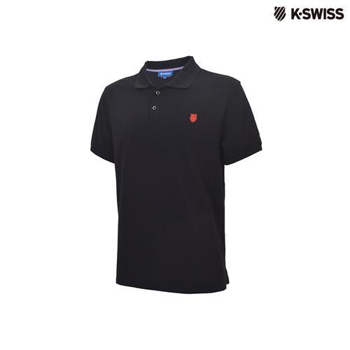 K-Swiss Polo Shirts短袖POLO衫-男-黑