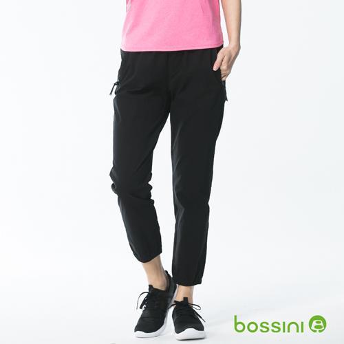 bossini女裝-彈性束口長褲01黑