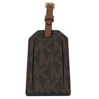 MICHAEL KORS 經典LOGO防刮行李名牌吊飾.深咖