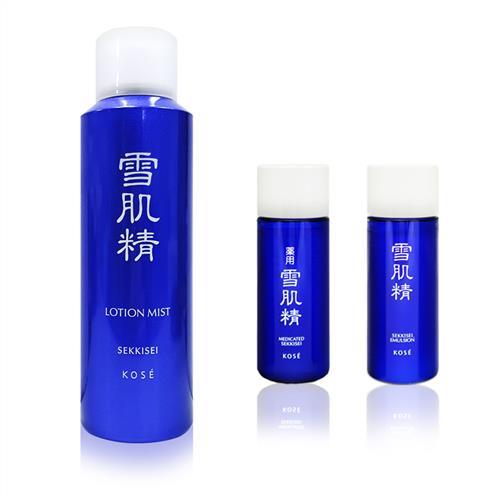 KOSE 高絲 涼感保濕噴霧150g+雪肌精化妝水33ml+雪肌精乳液33ml