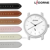 LICORNE 力抗 / LT124LWWB / MYO 藍寶石水晶玻璃 自由搭配 真皮手錶 白黑色 38mm