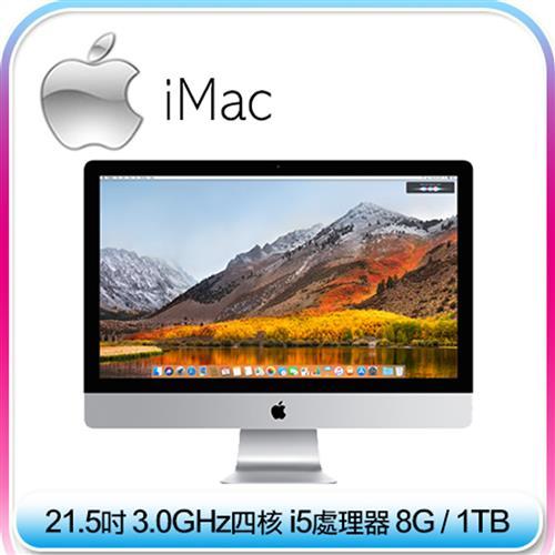 【Apple】 iMac 21.5吋 4K/i5四核3.0GHz/8G/1TB 桌上型電腦 (MNDY2TA/A)