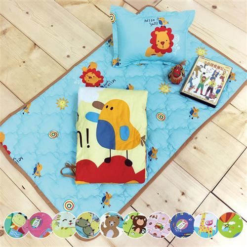 VIXI 精梳棉兒童睡墊 涼被 小枕三合一組合包(娘安心)