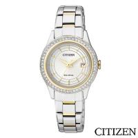 CITIZEN星辰 經典半金點綴光動能女仕手錶 FE1124-82A