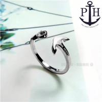 PH PAUL HEWITT / PH-FR-ARI-S / 德國品牌船錨C字不鏽鋼戒指 銀色 50.54mm