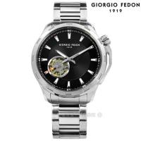 GIORGIO FEDON 1919 / GFCG005 / 自動兼手動上鍊 藍寶石塗層玻璃 精工機芯 機械錶 不鏽鋼手錶 黑色 42mm