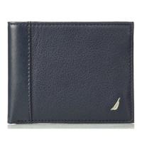 NAUTICA 2018男時尚金屬帆標Milled深藍色皮夾(預購)
