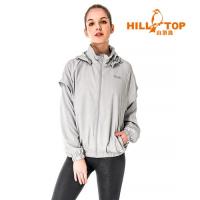 【hilltop山頂鳥】女款超輕量吸濕排汗抗UV外套S02FB9-貓灰