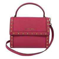MICHAEL KORS DILLON 鉚釘防刮皮革三用淑女包.桃紅