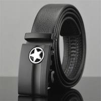 【米蘭精品】真皮皮帶牛皮腰帶-簡約星星時尚休閒男配件73qg9