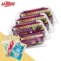 U-May 優妹果凍 黑醋栗凍3盒+ACE進口軟糖