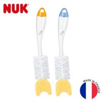 德國NUK-二合一奶瓶刷附海綿刷頭-含奶嘴刷