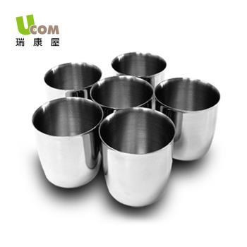 U.com益康屋不鏽鋼茶碗蒸杯6入組