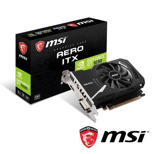 MSI GeForce GT 1030 AERO 2GD4 OC顯示卡