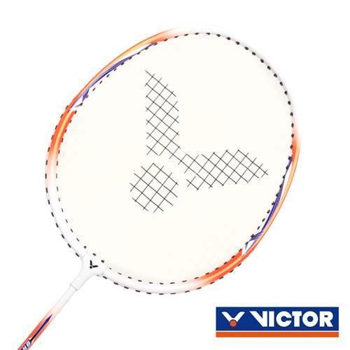 VICTOR 亮劍穿線拍-羽球 羽毛球拍 訓練 勝利 橘白
