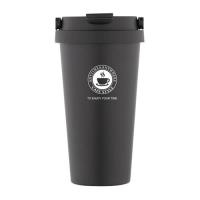 PUSH 辦公室手提帶蓋咖啡杯保溫杯500ML